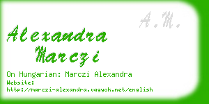 alexandra marczi business card